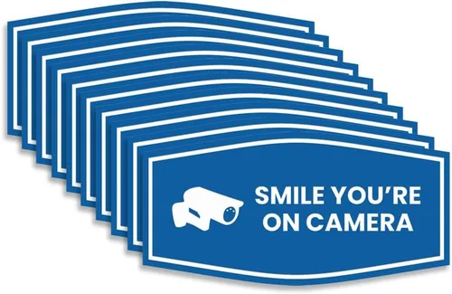 Vista 49 de Fancy Smile You're On Camera Letrero (negro) - Mediano (1 unidad)