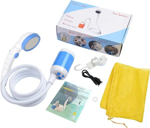 Vista 7 de Iron Hammer Campamento ducha portátil ducha camping ducha al aire libre campamento ducha cabeza para acampar