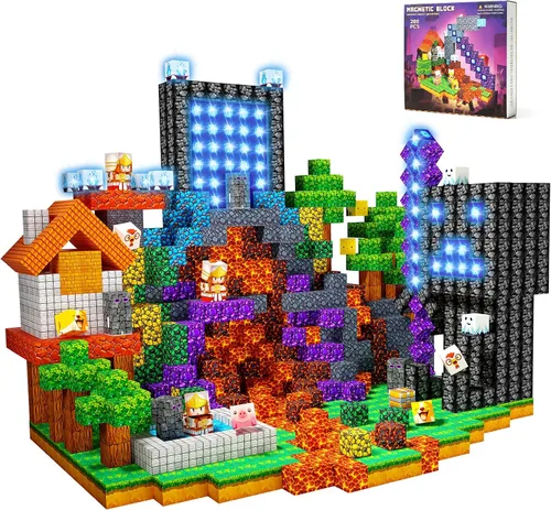 Vista 8 de Bloques de construcción magnéticos STEM juguete para niños a partir