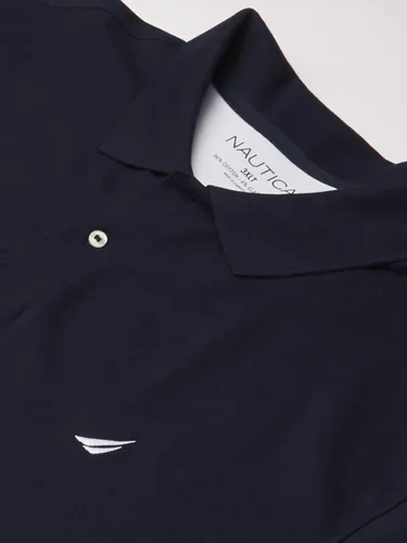 Vista 2 de Nautica Polo de piqué elástico para hombre grande y alto