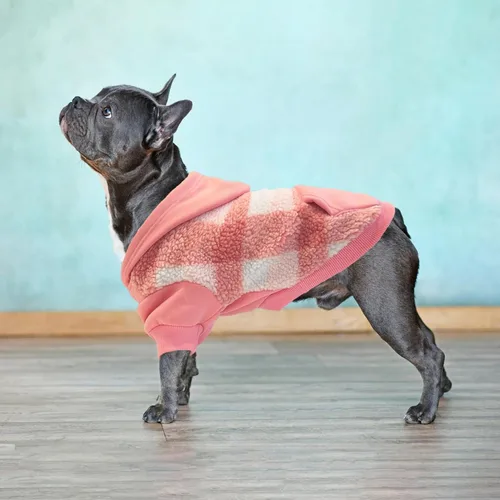 Vista 29 de PUPTECK Sudadera con Capucha para Perro Sudadera para Cachorro Suéter Cálido para Perro Ropa de Invierno Abrigos para Clima Frío para Perros Negro