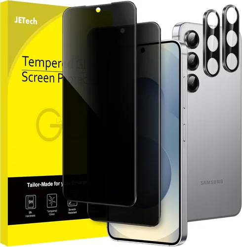 Vista 8 de JETech Protector de Pantalla de Privacidad para Samsung Galaxy S23 5G 6.1 Pulgadas con Protector de Lente de Cámara, Película de Vidrio Templado