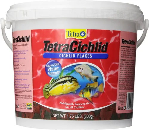 Vista 5 de Tetra TetraCichlid Hojuelas de Dieta Balanceada para Cíclidos, 1.58 oz