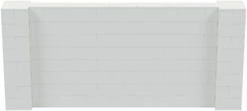 Vista 112 de EverBlock Kit de pared de 5 x 4 pies Bloques de construcción modulares Sistema de pared para edificios, pantallas y estructuras Divisor