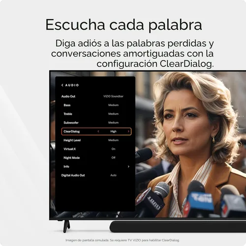 Vista 8 de VIZIO Barra de sonido 2.0 con Dolby Atmos y DTS:X, altavoz Bluetooth, compatible con QuickFit™ - SV200M-08 (nuevo, modelo 2024)