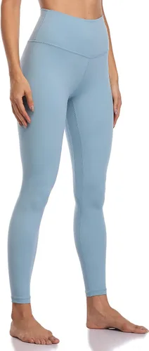 Vista 13 de Colorfulkoala Pantalones de yoga suaves de cintura alta para mujer, leggings de longitud completa Negro