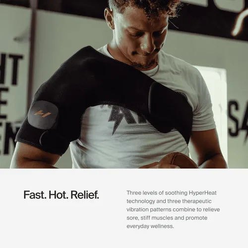 Vista 4 de Hyperice Venom 2 - Calor avanzado + envoltura de vibración (hombro izquierdo) - Aprobado por FSA o HSA