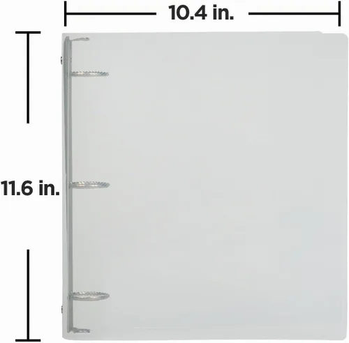 Vista 7 de JAM PAPER - Carpeta de plástico de 1.5 pulgadas, carpeta transparente de 3 anillas, se vende individualmente