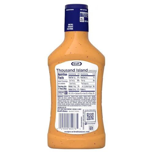 Vista 9 de Kraft Aderezo para ensaladas Thousand Island (botella de 16 fl oz)