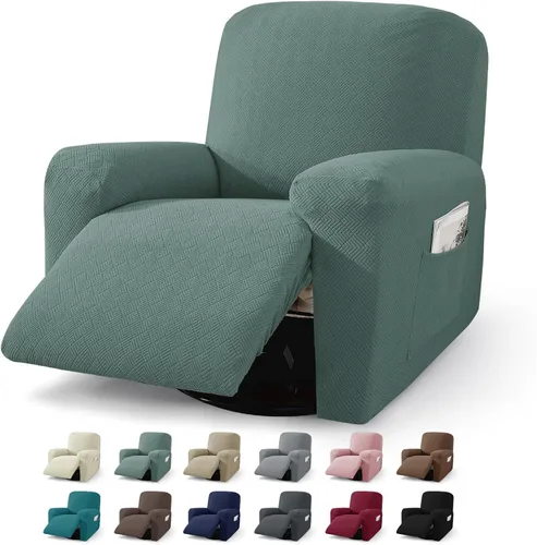 Vista 19 de JIVINER Fundas reclinables de gran tamaño de 3 piezas para sillón reclinable grande con bolsillos, tela jacquard elástica Lazy Boy funda para sofá