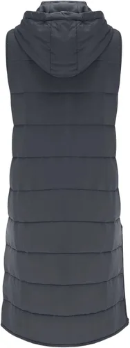 Vista 19 de Chaleco largo para mujer, sin mangas, acolchado, con cremallera, capucha, abrigo de invierno cálido, ligero, con bolsillos