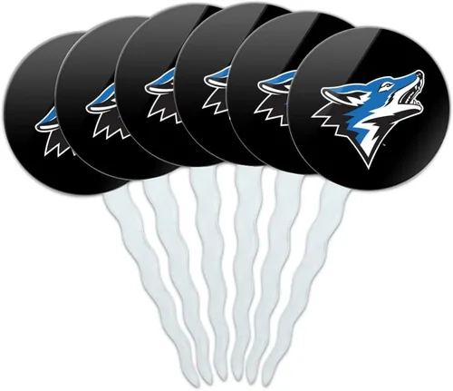 Vista 321 de Abilene Christian - Juego de 6 palillos para cupcakes con logotipo secundario
