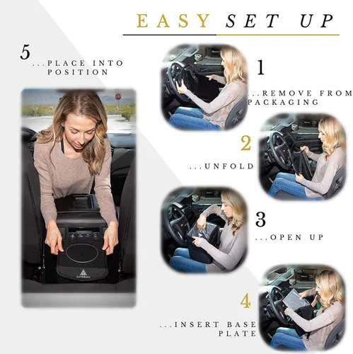 Vista 7 de Papelera Autobase para Coche Bote de Basura para Camión SUV de Gran Tamaño de 3 Galones Artículos Esenciales para Viajes por Carretera Regalos