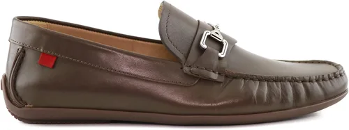 Vista 5 de Mocasines de piel auténtica para hombre informales cómodos ligeros con hebilla mocasines de conducción transpirables