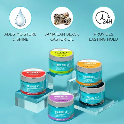 Vista 4 de KISS COLORS & CARE Twist Curl Gel, 6 oz. – Agarre flexible, perfecto para giros, hidratante y promueve el crecimiento del cabello, sin acumulación