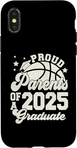 Vista 5 de iPhone 16 Parents of a 2025 Graduate Senior Graduation Basketball Case
