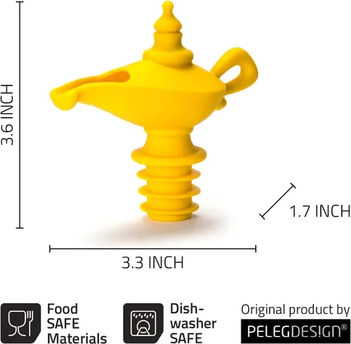 Vista 4 de Vertedor y tapa para aceite de Peleg Design, lámpara de Aladino