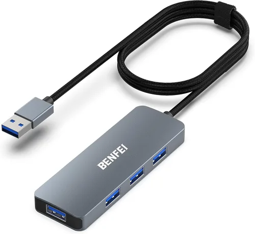 Vista 8 de BENFEI Hub USB 3.0, 4 puertos USB A Splitter Ultra-Slim Expander para mouse, teclado, unidad flash, disco U, impresora compatible con laptop, PC