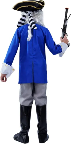 Vista 4 de Disfraces generales coloniales para niños y niñas para fiesta de cosplay