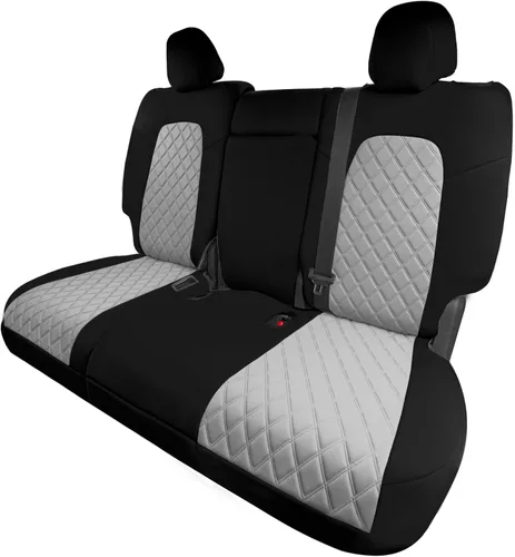 Vista 13 de FH Group Fundas de asiento de automóvil de ajuste personalizado hechas específicamente para Tesla Model Y Ultraflex 2020-2025, fundas de asiento
