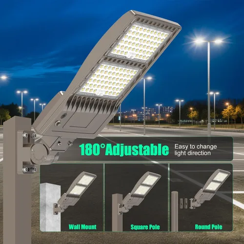 Vista 5 de Luz LED de estacionamiento de 320 W para montaje en pared/brazo