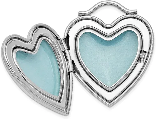 Vista 5 de Collar de plata de ley 925 con dije de cadena con texto en inglés "Always On My Mind Forever In Heart" con texto en inglés "Always On My Mind