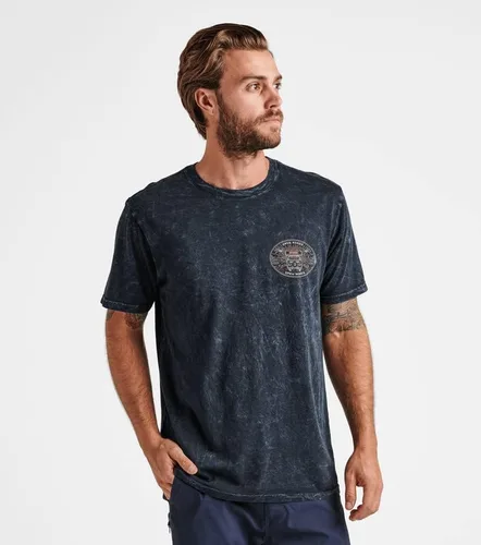 Vista 2 de Roark Camiseta de manga corta prémium para hombre, Open Roads Black