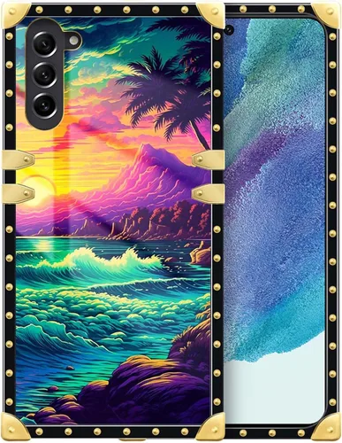 Vista 188 de Funda compatible con Samsung Galaxy S10 4G, TPU suave de lujo y parte trasera de policarbonato duro para niñas y mujeres, funda protectora a prueba