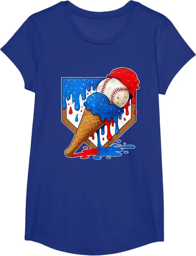Vista 19 de Camiseta de béisbol desgastada para niños y jóvenes