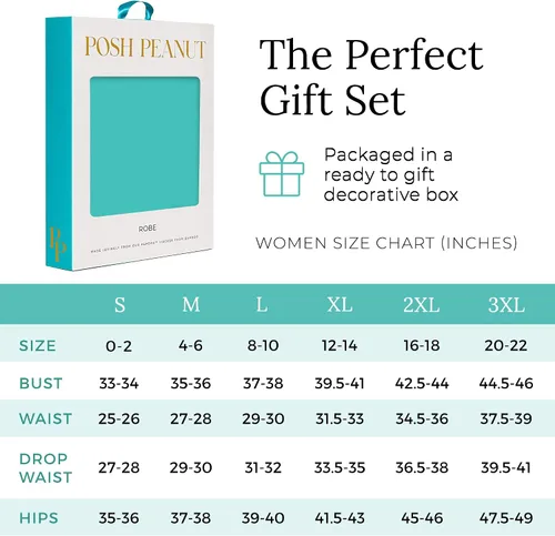 Vista 6 de Posh Peanut Mommy Robe for Maternity Labor Delivery - Soft Viscose from Bamboo Postpartum Robe & Maternity Robe for Hospital