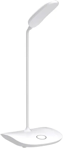 Vista 4 de Deeplite - Lámpara de escritorio LED con cuello de ganso flexible de 3 niveles de brillo, lámpara de mesa operada por batería de 5 W, control