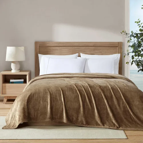 Vista 2 de Nautica - Manta tamaño Twin, forro polar de felpa ultrasuave para cama o sofá, ropa de cama de peso medio para comodidad durante todas