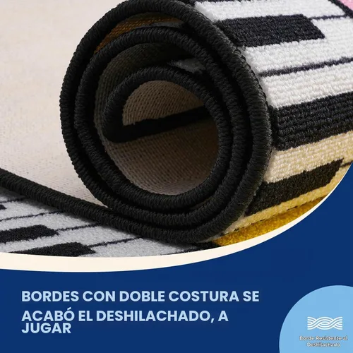 Vista 8 de Booooom Jackson Alfombra para aula, alfombra cuadrada de espectro arcoíris de 7 pies 6 x 13 pies, antideslizante y resistente a las manchas, 20