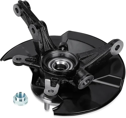 Vista 8 de Ensamblaje de nudillo de dirección delantero izquierdo y cojinete de rueda compatible con Honda Civic 2006 2007 2008 2009 2010 2011, sin modelo Si