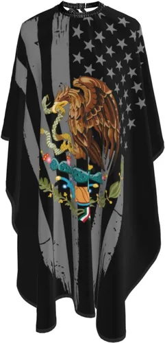 Vista 7 de Bandera de cachemira de México para salón de belleza, capa de corte de pelo para peluquería y peluquería delantal, accesorio de peinado para unisex