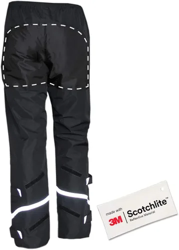 Vista 3 de Salzmann 3M Pantalones de lluvia reflectantes Pantalones de senderismo impermeables Fabricado con 3M Scotchlite