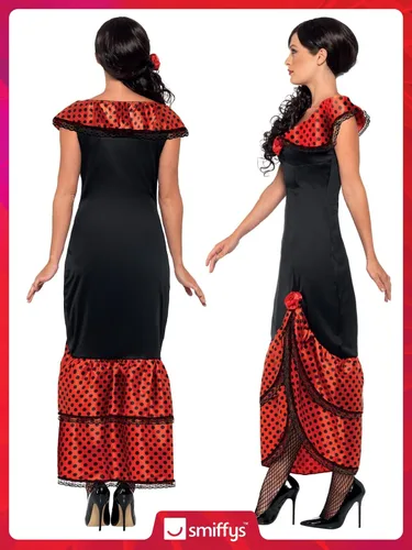 Vista 6 de Smiffys Disfraz de flamenco Senorita para mujer