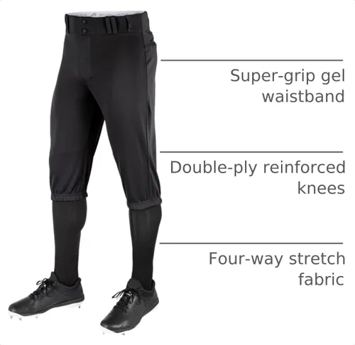Vista 4 de Champro Boy's Triple Crown Baseball Knickers Negro