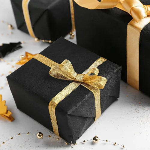 Vista 5 de MIAHART 50 hojas de papel de seda negro de 20 x 14 pulgadas, papel de regalo a granel, papel de regalo para decoración de graduación, fiesta