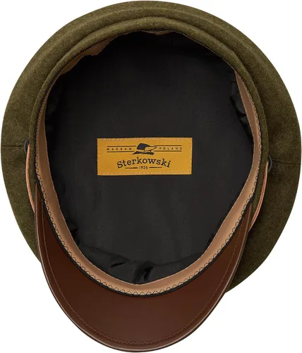 Vista 4 de Sterkowski Maciejowka - Gorra modelo 1 Gorra bretón 100% lana Gorra tradicional militar polaca para hombre