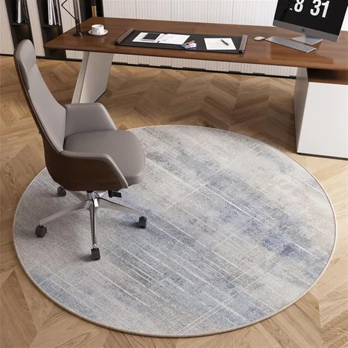 Vista 9 de Tapete para silla de oficina para suelo de madera dura, computadora, videojuegos, protector de piso, tapete redondo de protección de azulejos de A1