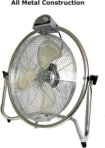 Vista 6 de Optimus F-4208 Ventilador oscilante de alta velocidad de grado industrial de 20