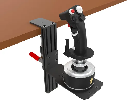 Vista 5 de Hikig 2 Pack Desk Mounts for Flight Sim Joystick, Throttle, Hotas Systems Compatible With Thrustmaster Hotas Warthog, Thrustmaster MFD Cougar Pack