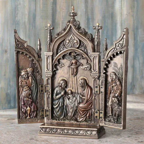 Vista 4 de UNICORN STUDIO Natividad en Catedral Tríptico Estatua Escultura