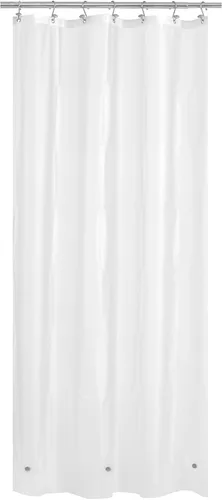 Vista 30 de Cortina de regadera para cabina de ducha 36x72, forro de cortina de regadera de plástico PEVA para baño, ligera e impermeable, 36 x 72, transparente