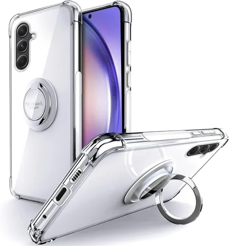 Vista 7 de Silverback - Carcasa transparente para Samsung Galaxy A15 con soporte de anillo