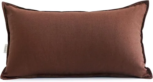 Vista 34 de Jeanerlor - Funda de cojín sólida de lino y algodón para decoración, de 18x18 pulgadas, funda de almohada especial para sofá, cama, silla