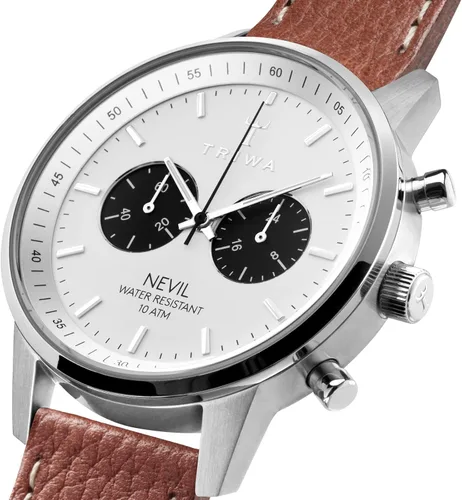 Vista 3 de TRIWA Nevil - Reloj minimalista para hombre, cronógrafo, 1.654in