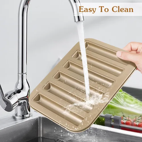 Vista 8 de Veemoon 3 moldes para tartas antiadherentes para hornear reutilizables de acero al carbono para tartas de dedo de dama, esponja, galletas, horno