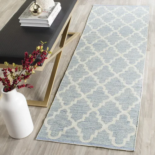 Vista 13 de SAFAVIEH Montauk Collection - Alfombra decorativa, 2 pies 3 pulgadas x 3 pies 9 pulgadas, beige y marfil, hecho a mano, de algodón enrejado, ideal